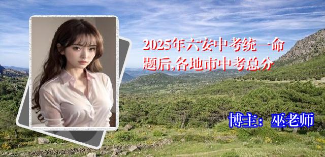 2025年六安中考统一命题后,各地市中考总分