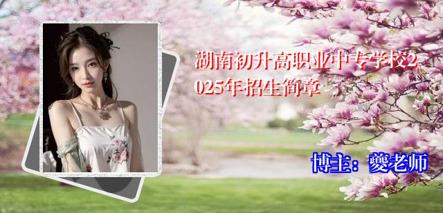 湖南初升高职业中专学校2025年招生简章