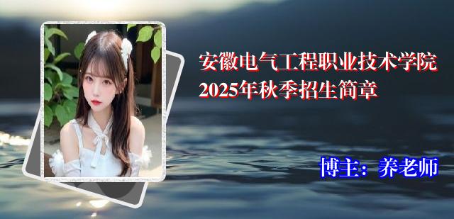 安徽电气工程职业技术学院2025年秋季招生简章