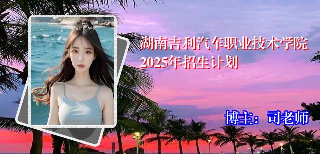 湖南吉利汽车职业技术学院2025年招生计划
