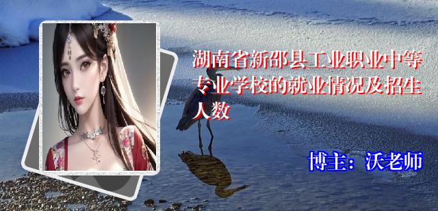 湖南省新邵县工业职业中等专业学校的就业情况及招生人数