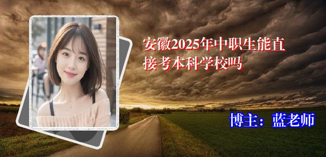 安徽2025年中职生能直接考本科学校吗