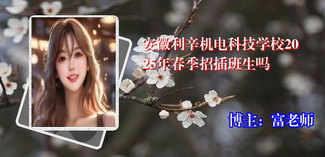 安徽利辛机电科技学校2025年春季招插班生吗