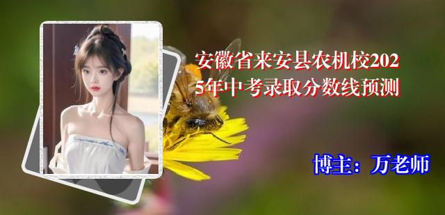 安徽省来安县农机校2025年中考录取分数线预测
