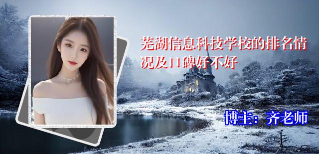 芜湖信息科技学校的排名情况及口碑好不好