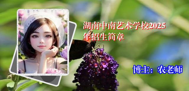湖南中南艺术学校2025年招生简章