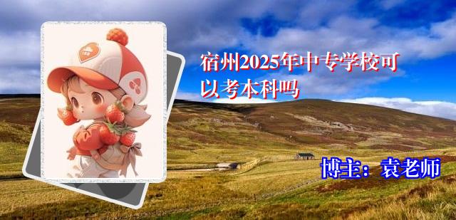 宿州2025年中专学校可以考本科吗