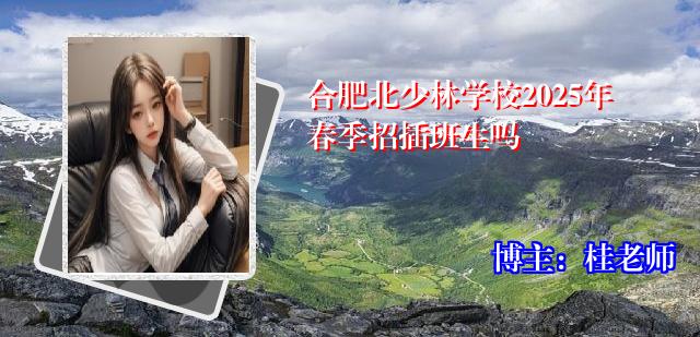 合肥北少林学校2025年春季招插班生吗