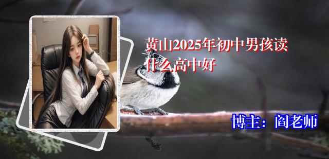 黄山2025年初中男孩读什么高中好