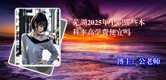 芜湖2025年中职哪些本科率高学费便宜吗