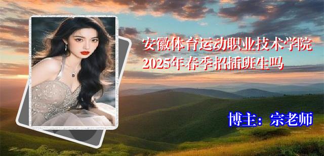 安徽体育运动职业技术学院2025年春季招插班生吗