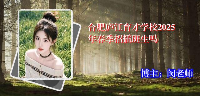 合肥庐江育才学校2025年春季招插班生吗