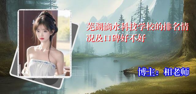 芜湖滴水科技学校的排名情况及口碑好不好
