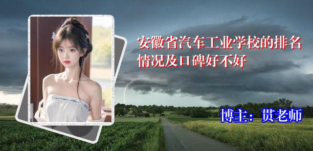 安徽省汽车工业学校的排名情况及口碑好不好