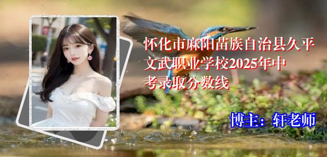 怀化市麻阳苗族自治县久平文武职业学校2025年中考录取分数线