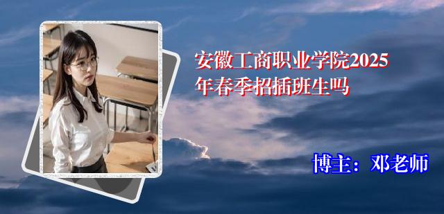 安徽工商职业学院2025年春季招插班生吗