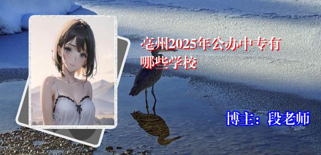 亳州2025年公办中专有哪些学校