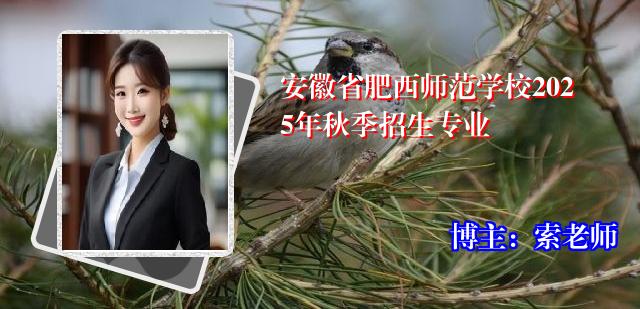 安徽省肥西师范学校2025年秋季招生专业