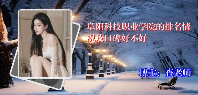 阜阳科技职业学院的排名情况及口碑好不好