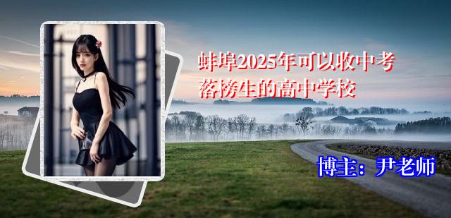 蚌埠2025年可以收中考落榜生的高中学校