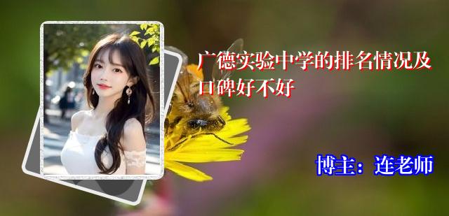 广德实验中学的排名情况及口碑好不好