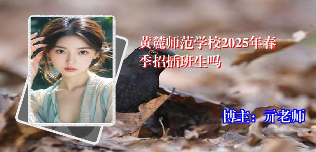 黄麓师范学校2025年春季招插班生吗