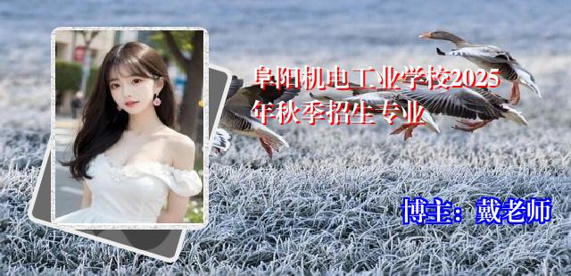 阜阳机电工业学校2025年秋季招生专业