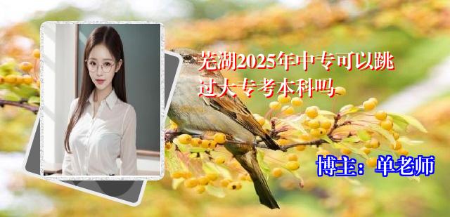 芜湖2025年中专可以跳过大专考本科吗
