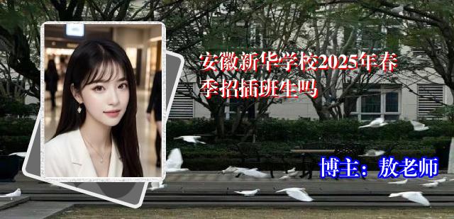 安徽新华学校2025年春季招插班生吗