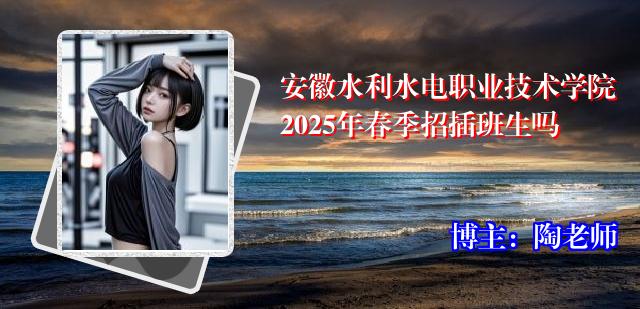安徽水利水电职业技术学院2025年春季招插班生吗