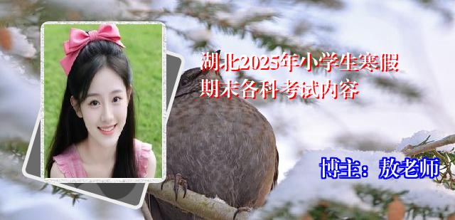 湖北2025年小学生寒假期末各科考试内容