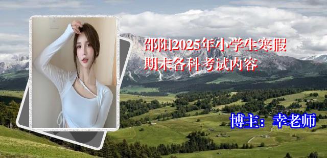 邵阳2025年小学生寒假期末各科考试内容