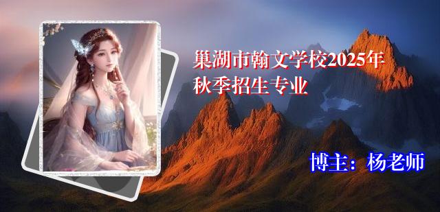 巢湖市翰文学校2025年秋季招生专业