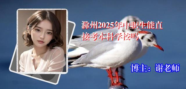 滁州2025年中职生能直接考本科学校吗