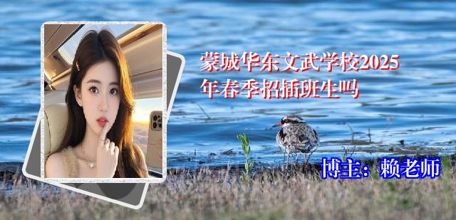 蒙城华东文武学校2025年春季招插班生吗