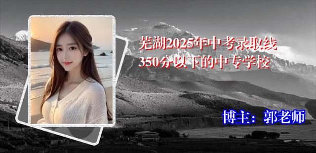 芜湖2025年中考录取线350分以下的中专学校