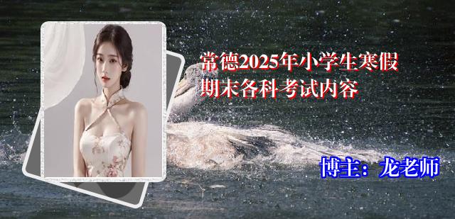 常德2025年小学生寒假期末各科考试内容
