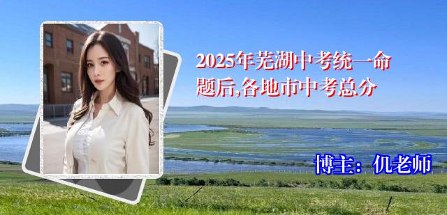 2025年芜湖中考统一命题后,各地市中考总分