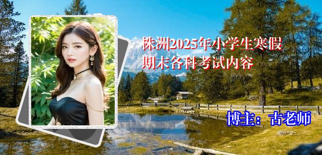 株洲2025年小学生寒假期末各科考试内容