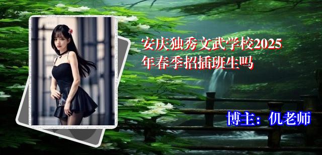 安庆独秀文武学校2025年春季招插班生吗