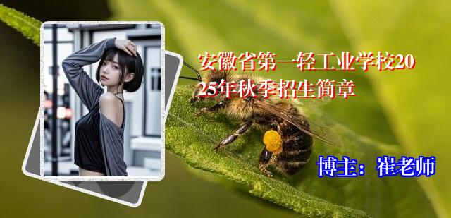 安徽省第一轻工业学校2025年秋季招生简章