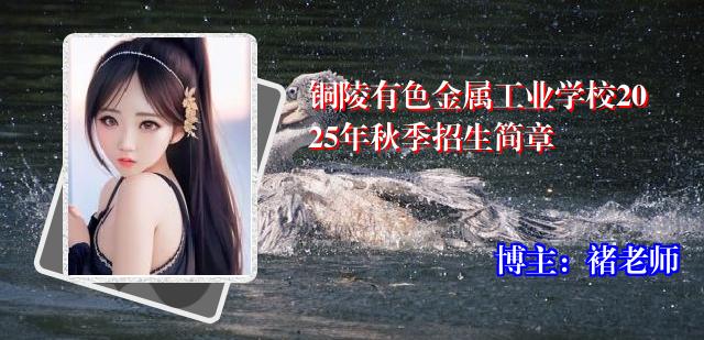铜陵有色金属工业学校2025年秋季招生简章