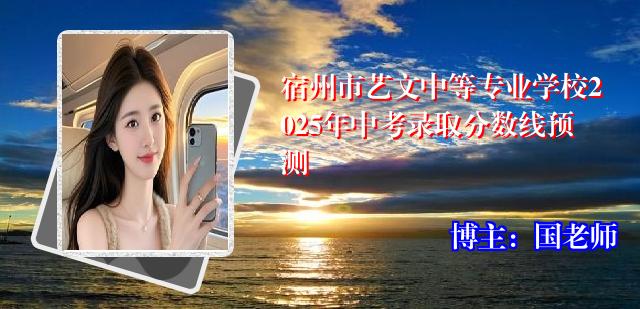 宿州市艺文中等专业学校2025年中考录取分数线预测