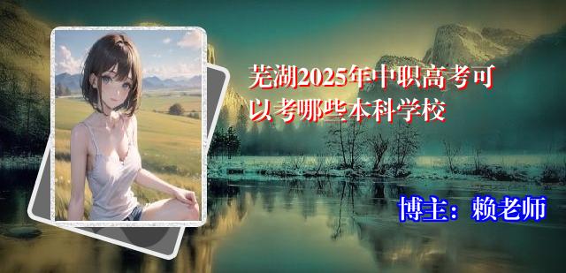 芜湖2025年中职高考可以考哪些本科学校