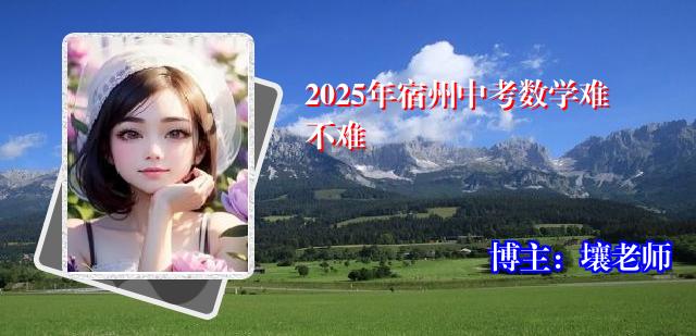 2025年宿州中考数学难不难