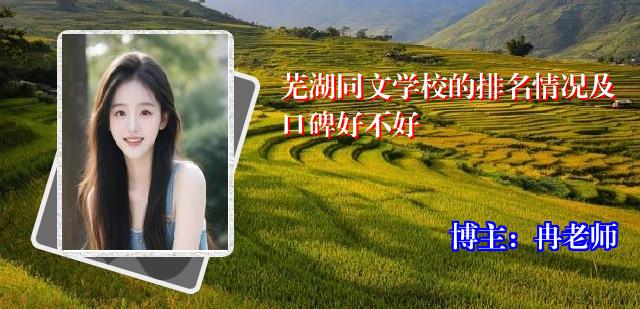 芜湖同文学校的排名情况及口碑好不好