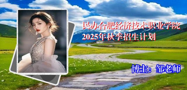 民办合肥经济技术职业学院2025年秋季招生计划
