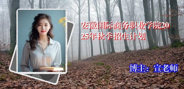 安徽国际商务职业学院2025年秋季招生计划