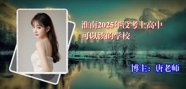 淮南2025年没考上高中可以读的学校