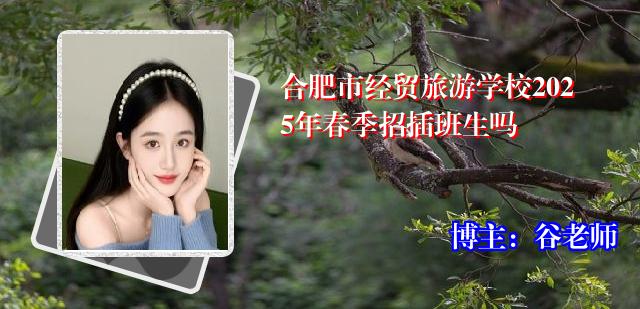 合肥市经贸旅游学校2025年春季招插班生吗